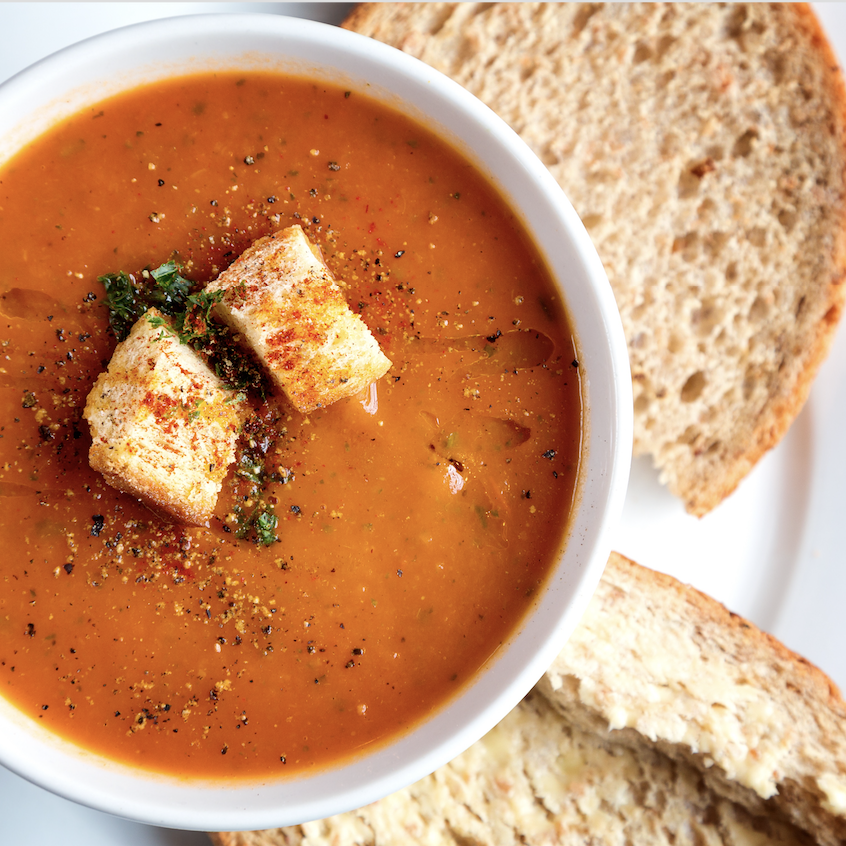 Roasted Tomato Basil Soup