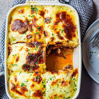 Moussaka - Greek Eggplant Lasagna-SKORDO