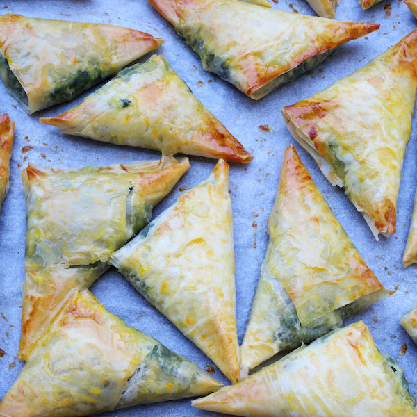 Spanakopita Triangles | Feta, Spinach, and Tzatziki Spice Blend