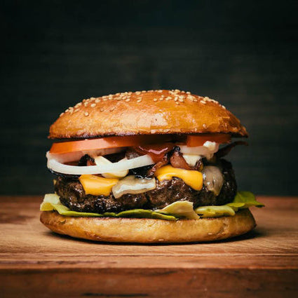 Burgers with SKORDO Steak Seasoning