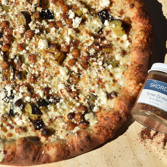 Syrian Za'atar Chickpea Zulu Time Pizza Topping from Flight Deck Brewing