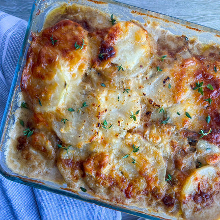 Potatoes au Gratin - French Onion Soup Style