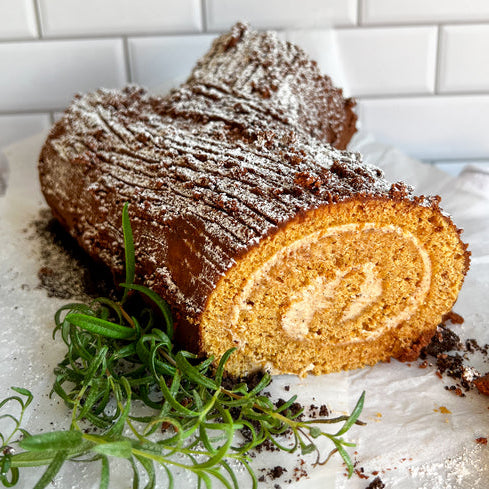Ginger Spiced Yule Log