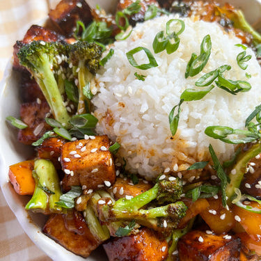 Crispy Tofu + Broccoli | Garlic Pepper