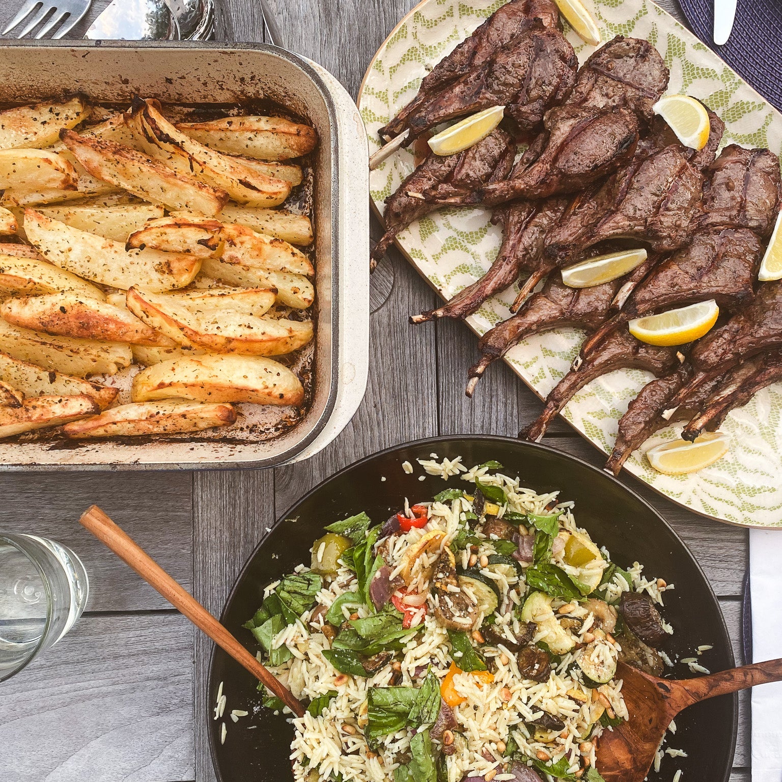 Grilled Greek Lamb Chops