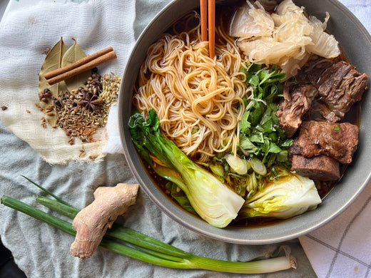 Slow Cooker Taiwanese Beef Noodle Soup - Woks of Life - SKORDO