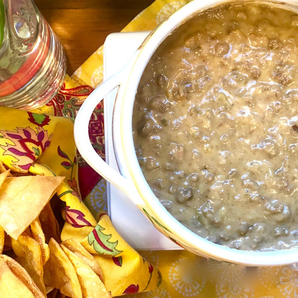 Beef Queso with Fajita Seasoning
