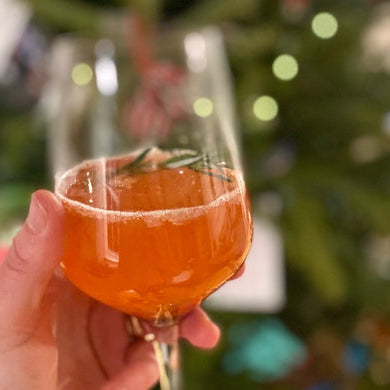 Cava + Cranberry Pop