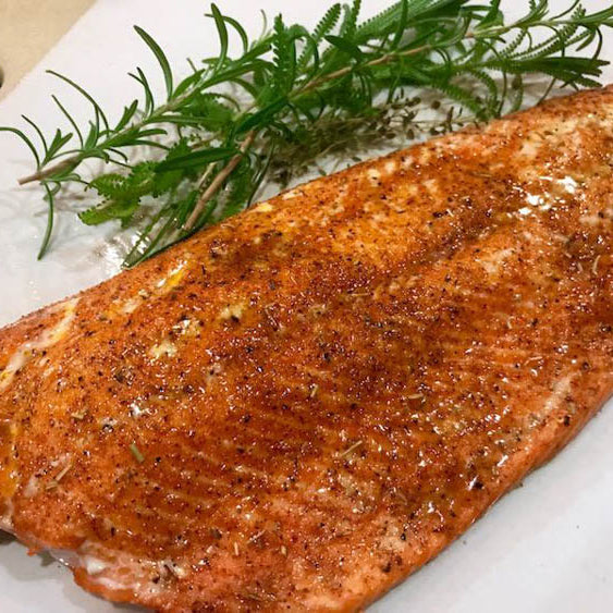 Broiled Maple Salmon Fillet