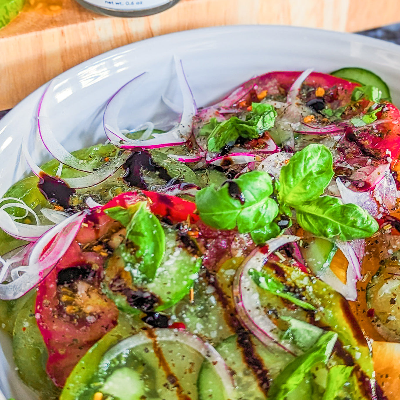 Heirloom Tomato Salad with Tuscan Oil Blend Vinaigrette