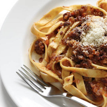 Pappardelle with Veal, Sausage, and Porcini Ragu