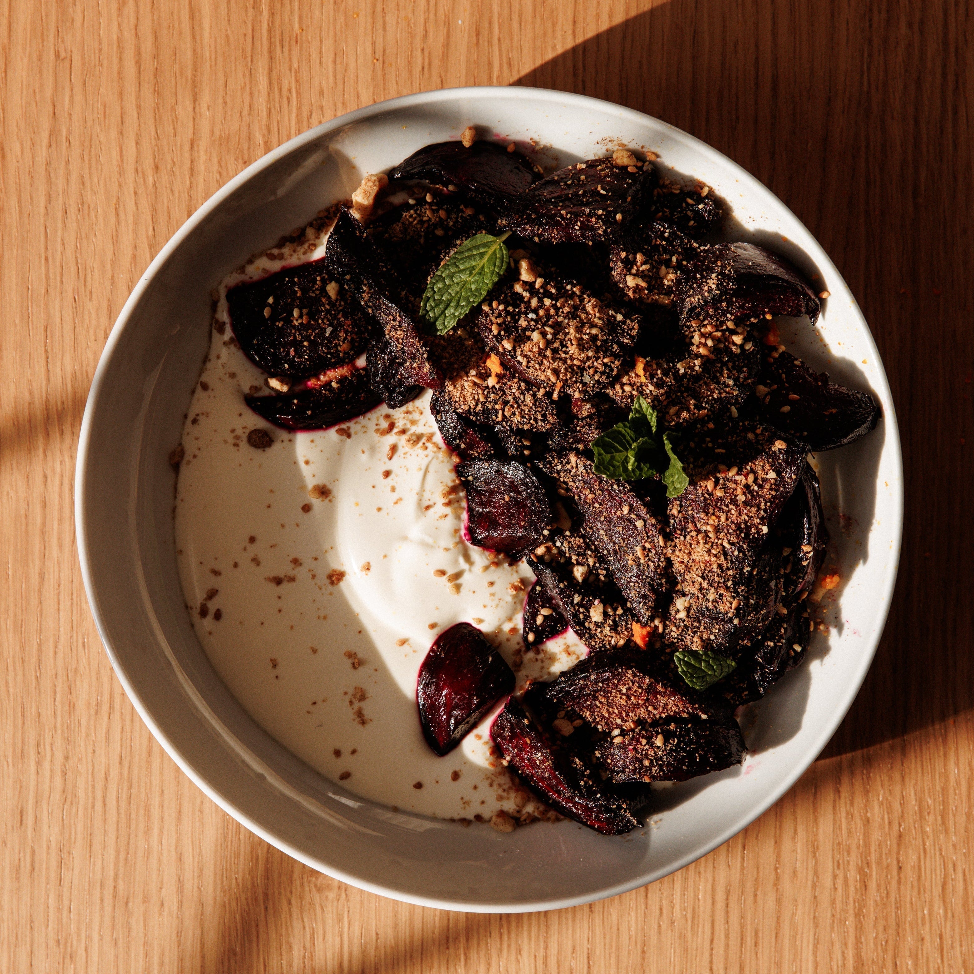 Honey Roasted Beets with Dukkah