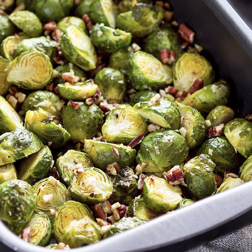 Brussels Sprouts with Shallots and Salt Pork
