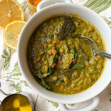 Lemon Turmeric Lentil Soup-SKORDO
