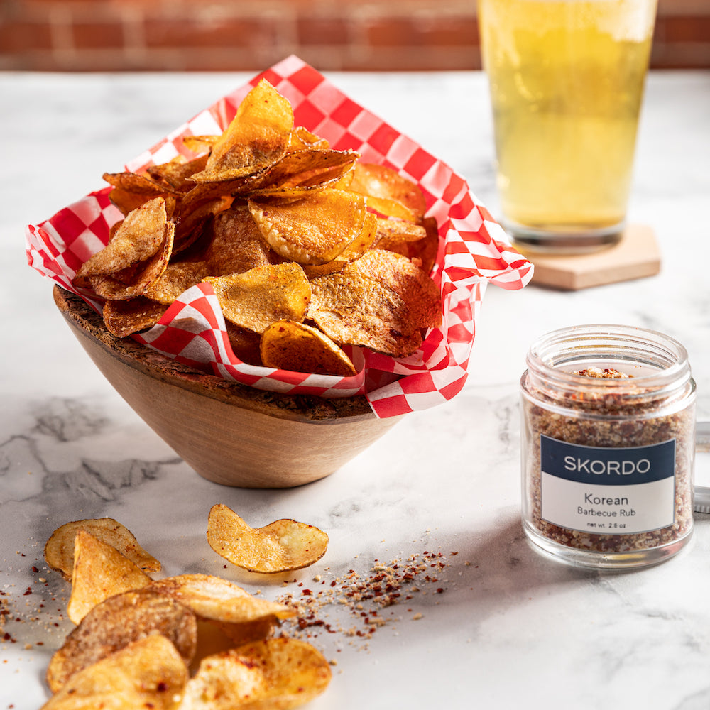 Korean barbecue potato chip