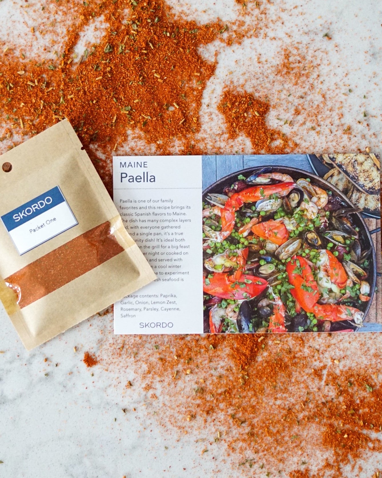 Maine Paella Recipe Kit-Collections-Fair Winds Flavor-SKORDO
