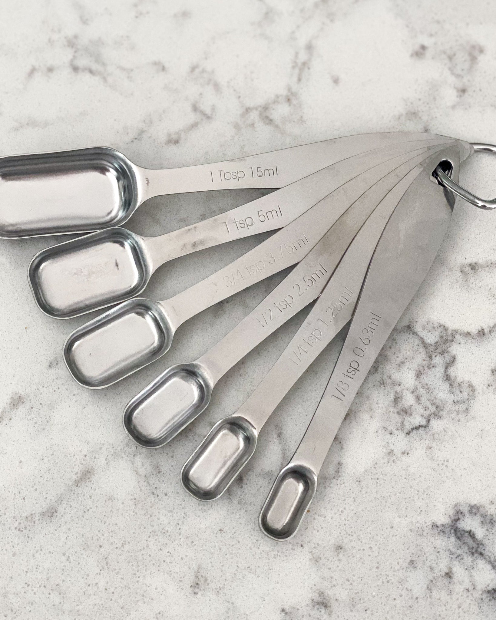 Narrow Stainless Steel Measuring Spoons-Accessories-Starwest-SKORDO