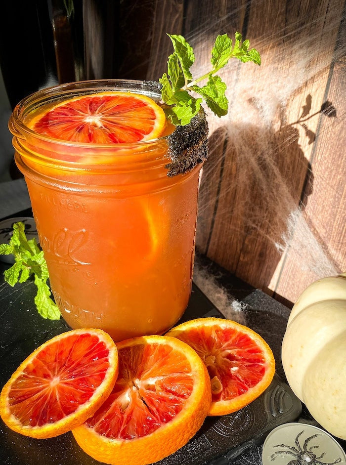 Blood-y Orange Bourbon Cocktail-SKORDO