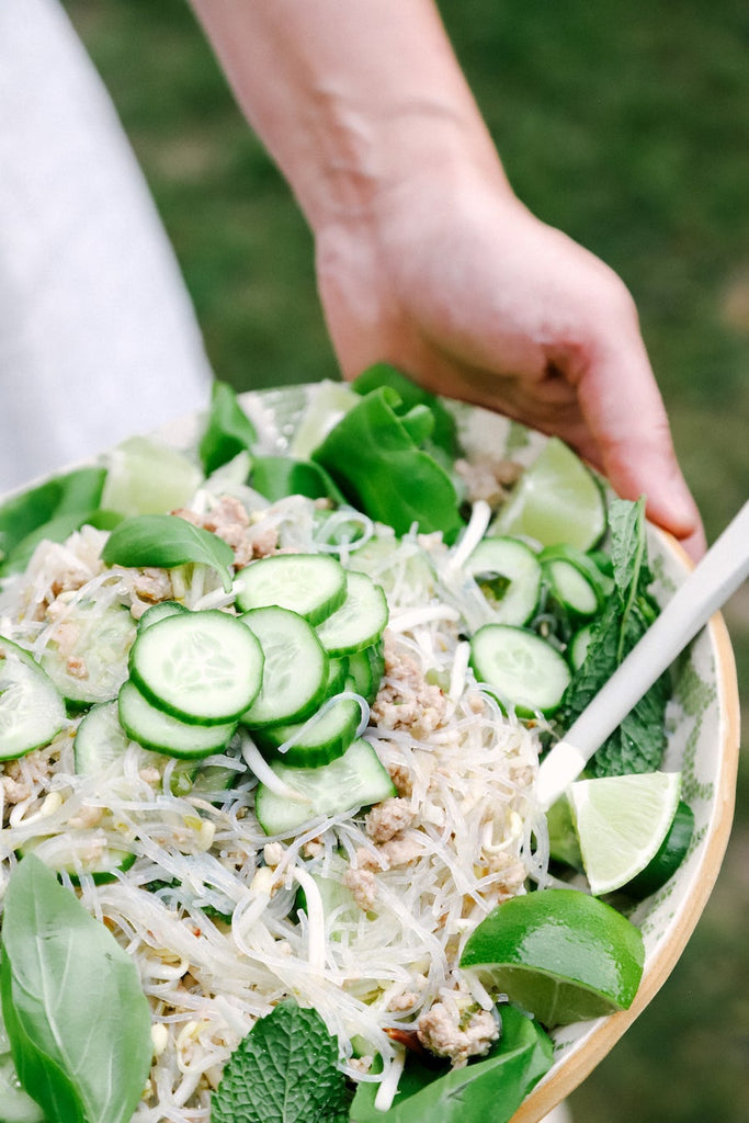Recipe Box-Glass Noodle Salad with Pork, Cucumber, and Lemongrass Recipe-SKORDO-