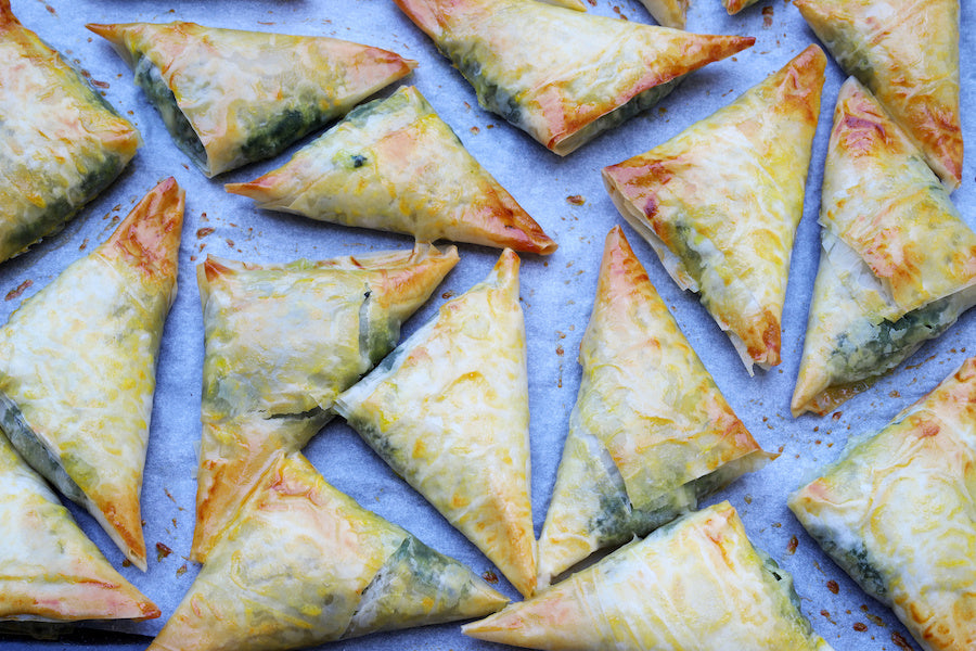 Spanakopita Triangles | Feta, Spinach, and Tzatziki Spice Blend