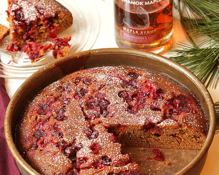 Maple Cranberry Gingerbread