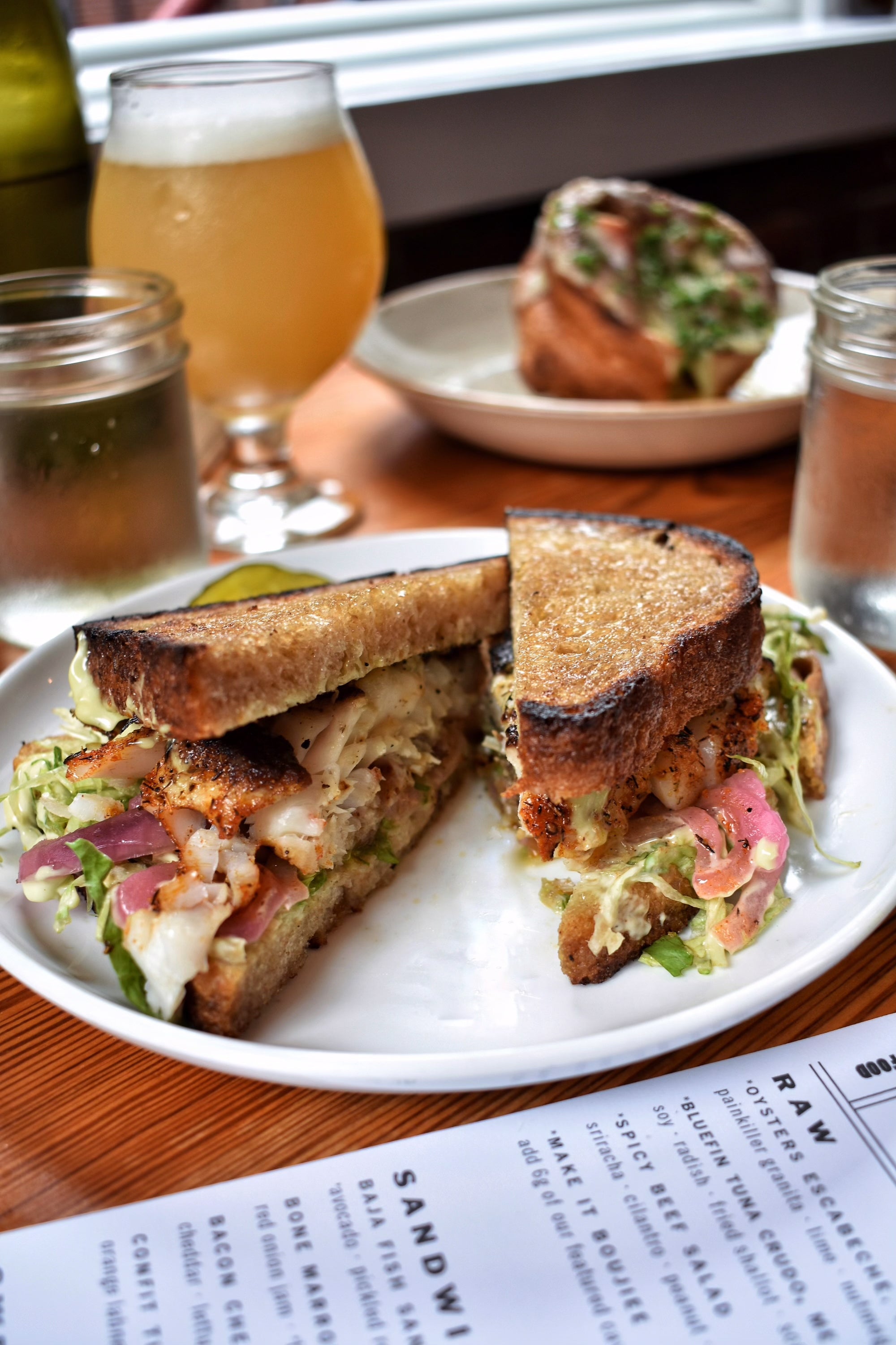 Central Provisions Baja Fish Sandwich
