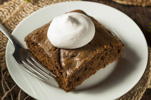 East-West Ginger Cake with Cardamom Cream