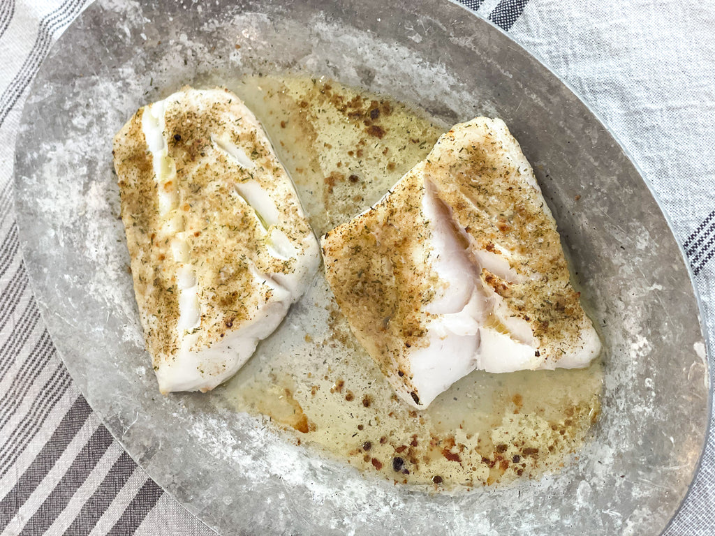 Broiled Cod with Sauvignon Blanc Pairing Salt Blend