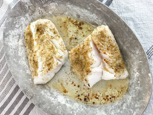 Broiled Cod with Sauvignon Blanc Pairing Salt Blend