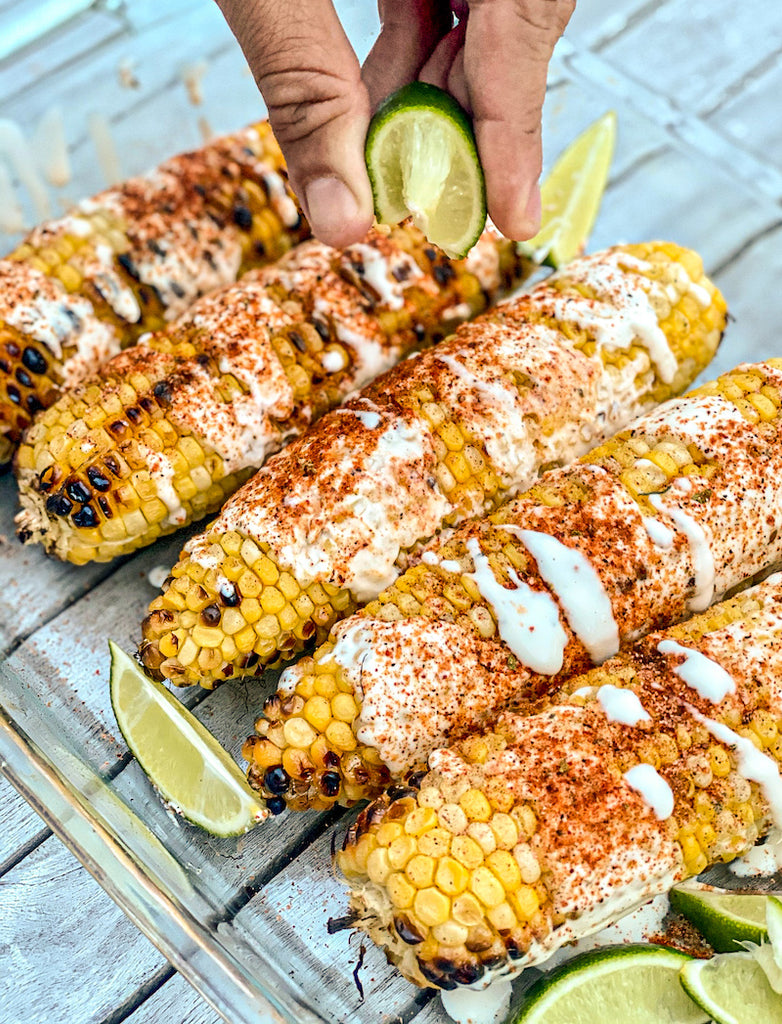 Grilled Mexican Street Corn (Elote) with Adobo Seasoning