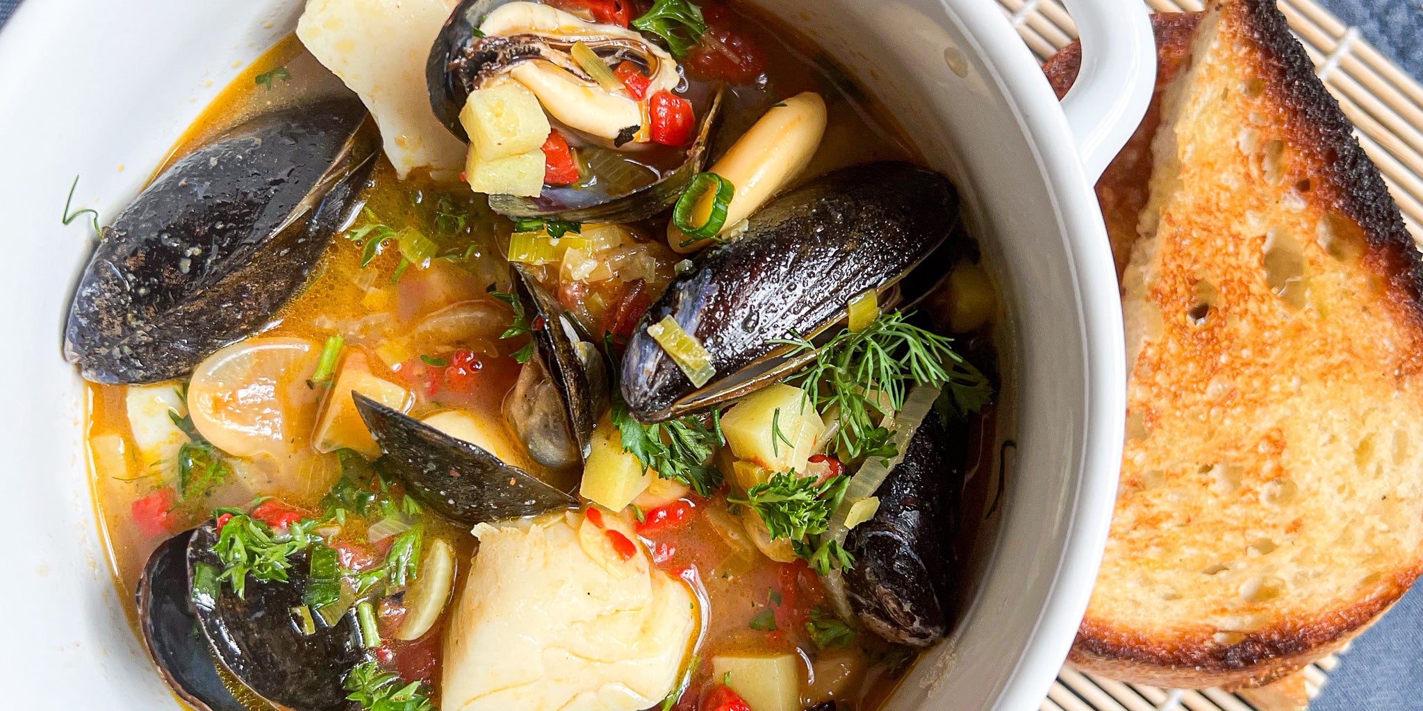 Brothy Mediterranean Seafood Boil