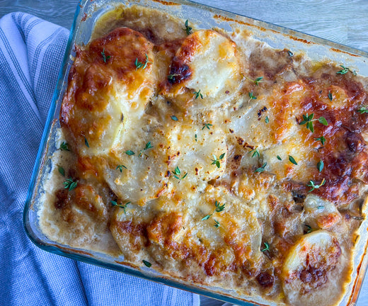 Potatoes au Gratin - French Onion Soup Style