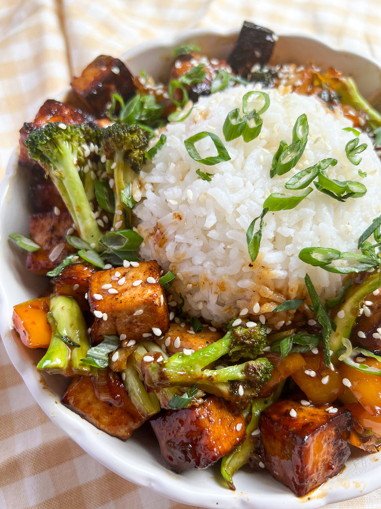 Crispy Tofu + Broccoli | Garlic Pepper