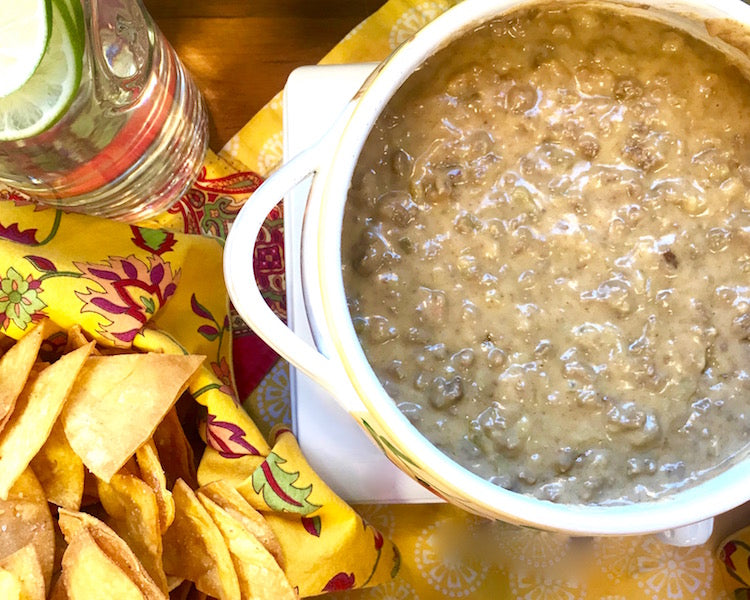 Beef Queso with Fajita Seasoning