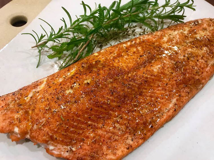 Broiled Maple Salmon Fillet