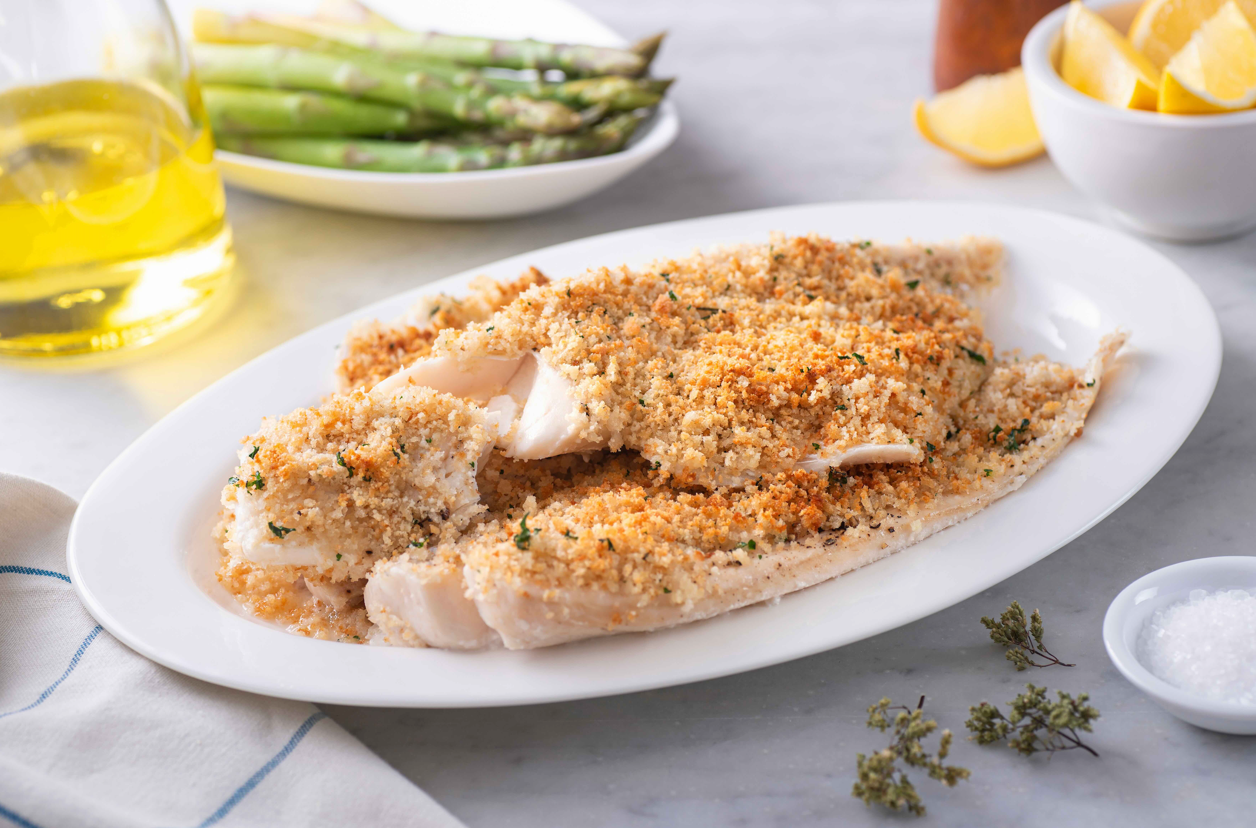 Lemon and Herb Crusted Haddock