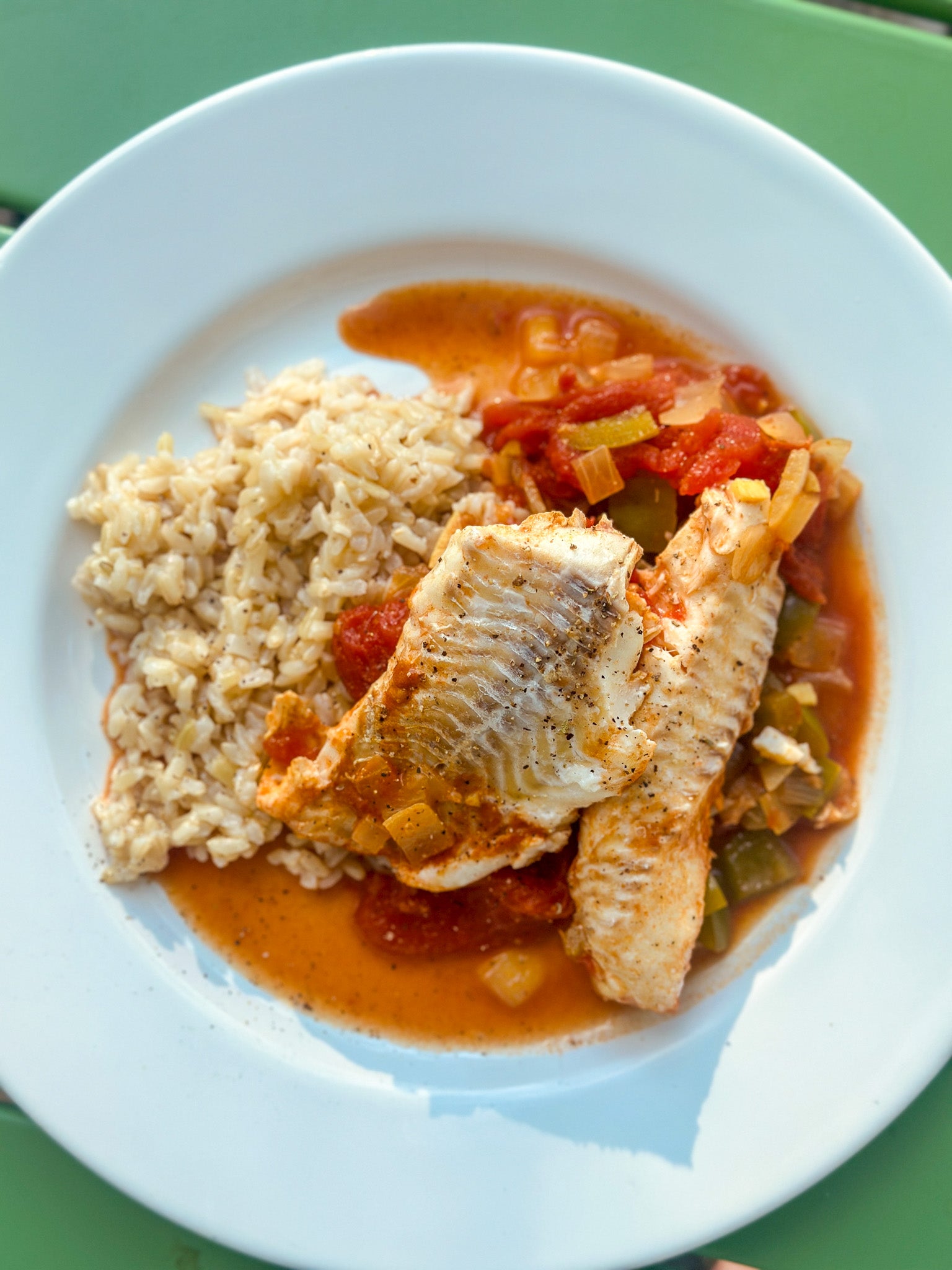 Mediterranean Poached Haddock