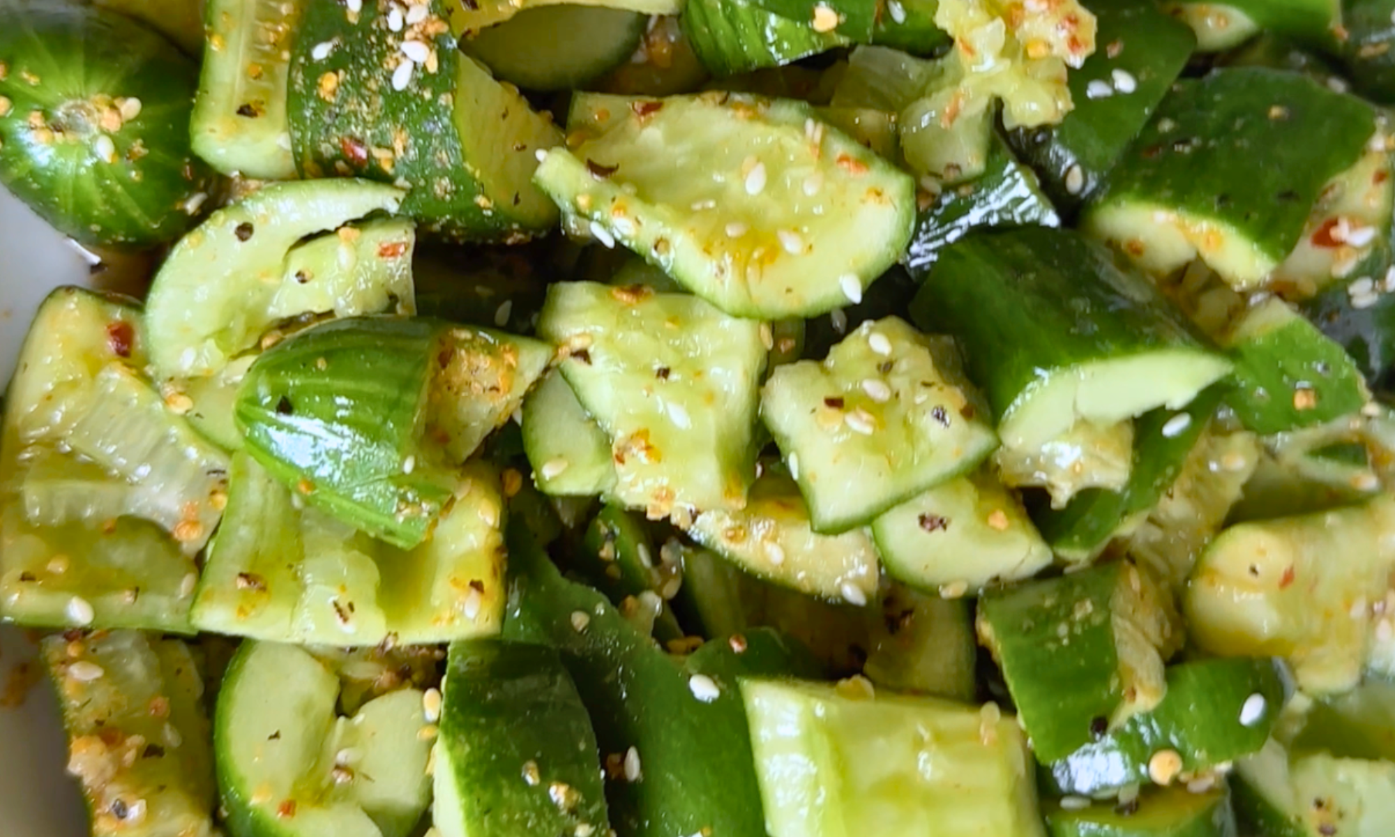 Togarashi Smashed Cucumber Salad