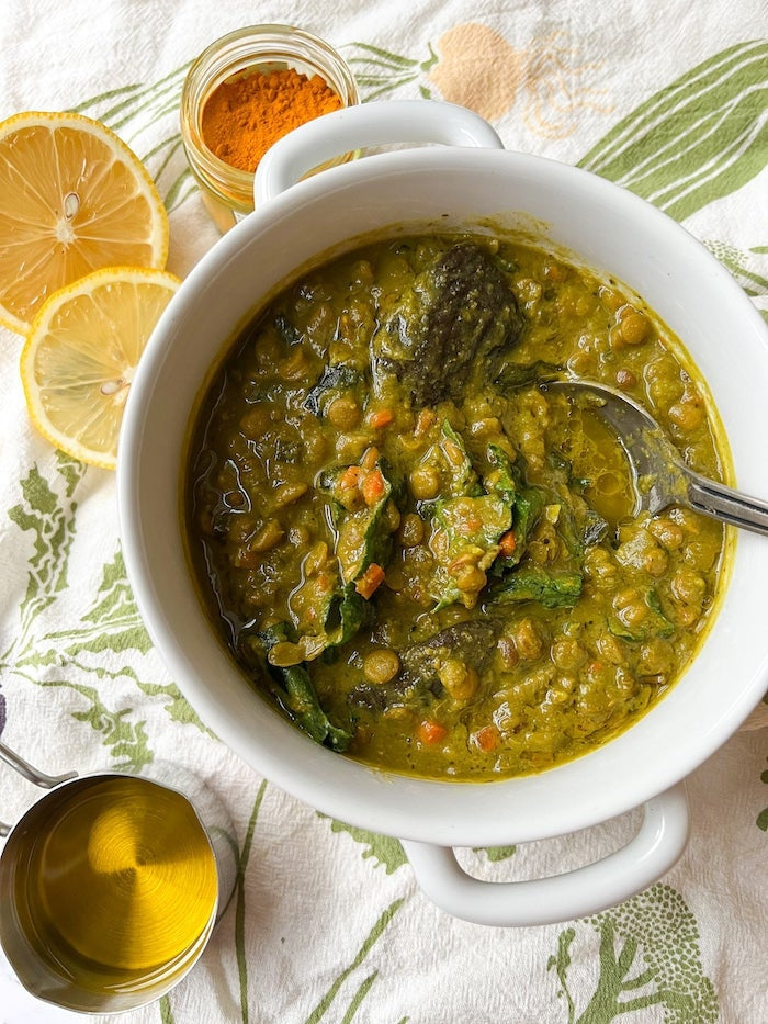 Lemon Turmeric Lentil Soup-SKORDO