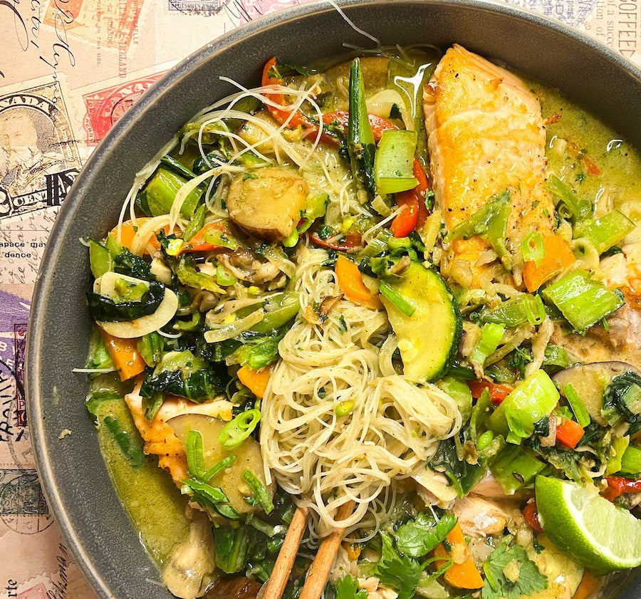 Green Thai Curry Salmon-SKORDO