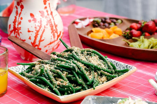 Recipe Box-Room Temperature Hericots Verts with Black Truffle + Sesame Recipe-SKORDO-