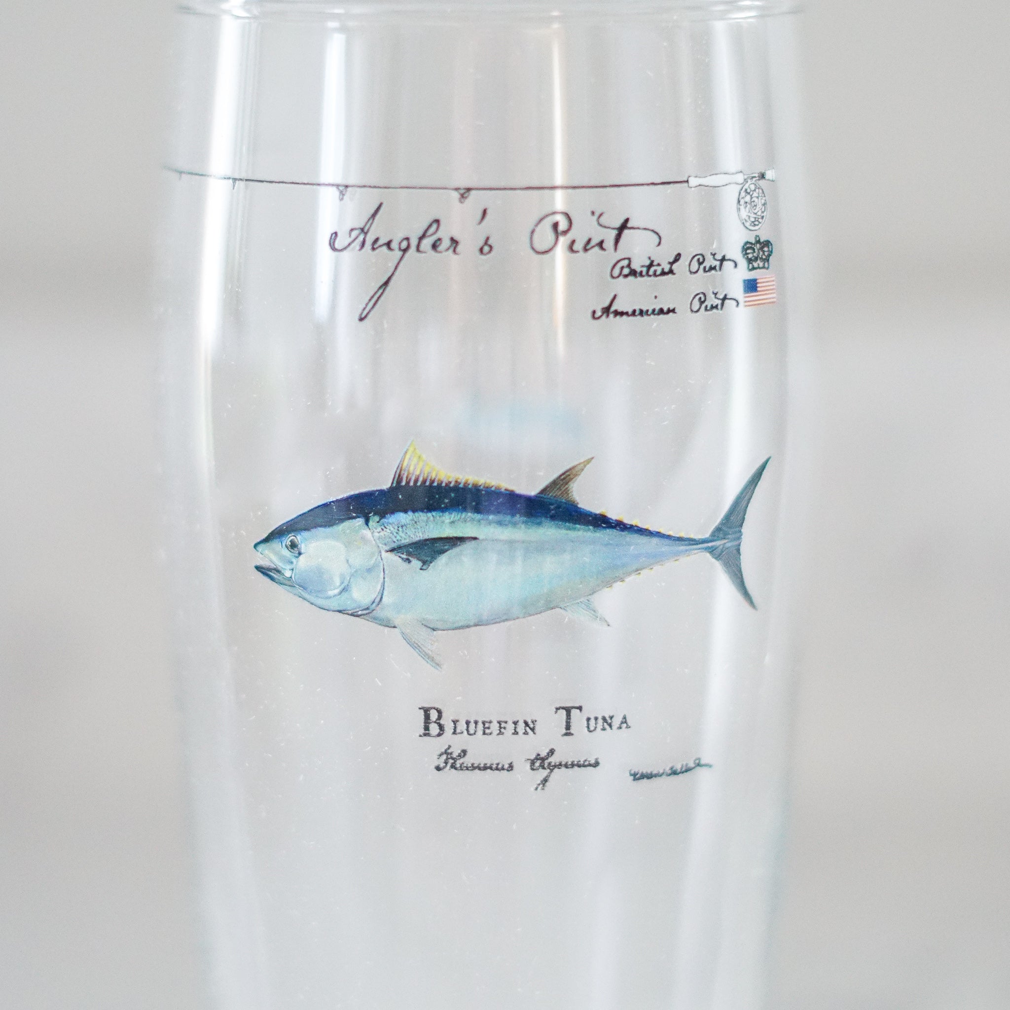 Angler Pint Glass - Bluefin Tuna-Accessories-Karen Talbot Art-SKORDO