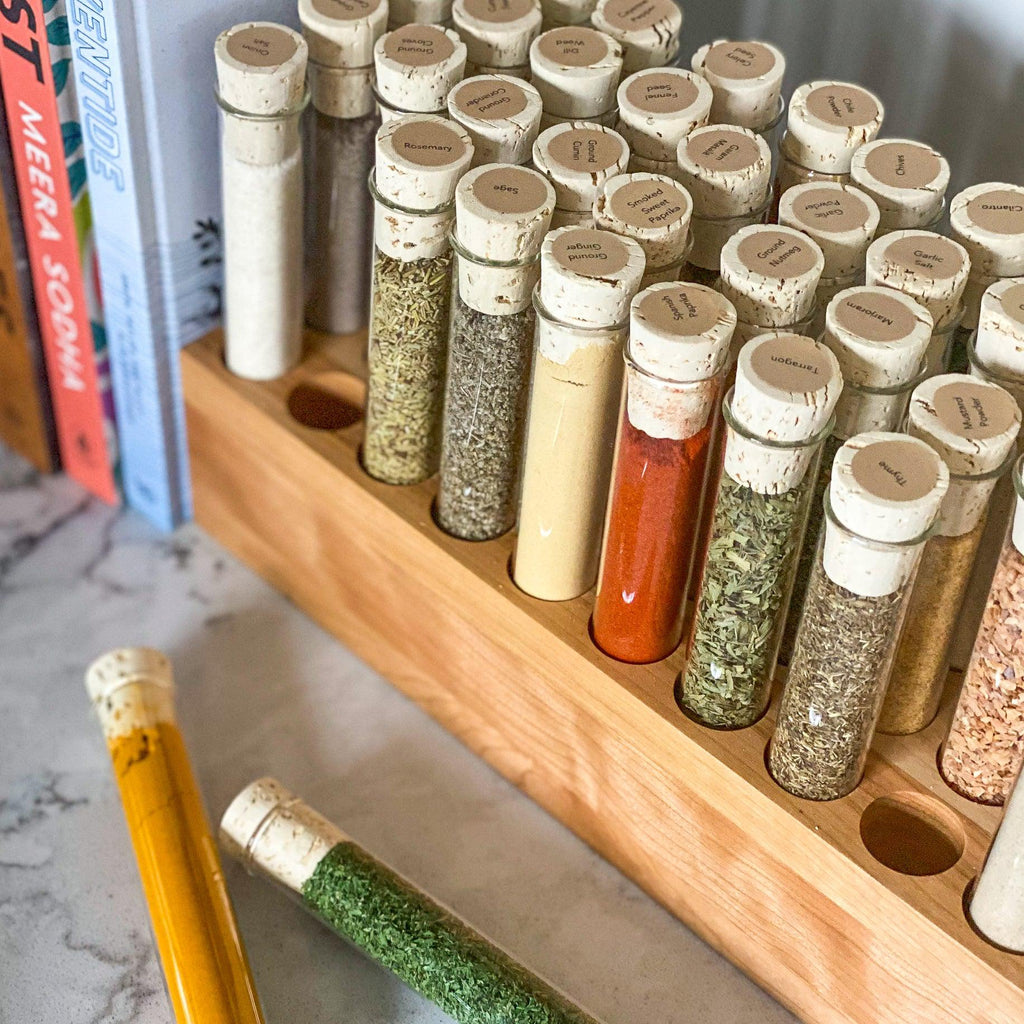 Spice Jars with Bamboo Lids - 4oz – SKORDO