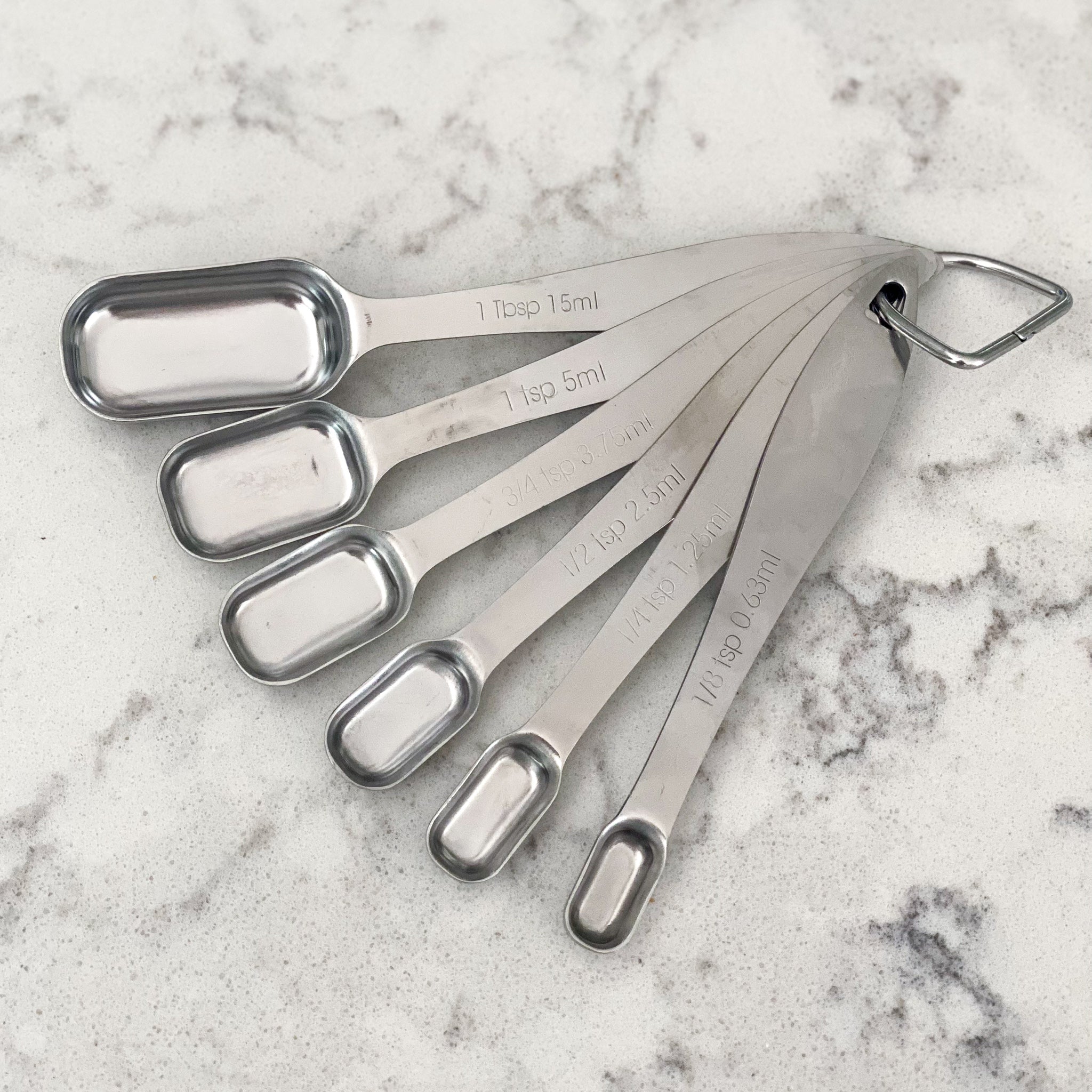 Narrow Stainless Steel Measuring Spoons-Accessories-Starwest-SKORDO